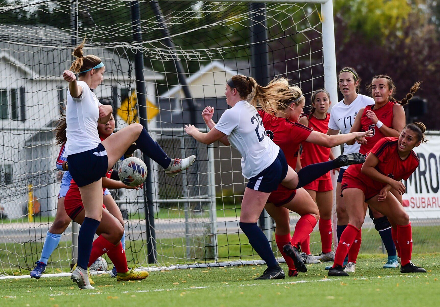 MSU Billings women's soccer competes against Saint Martin's University in Billings